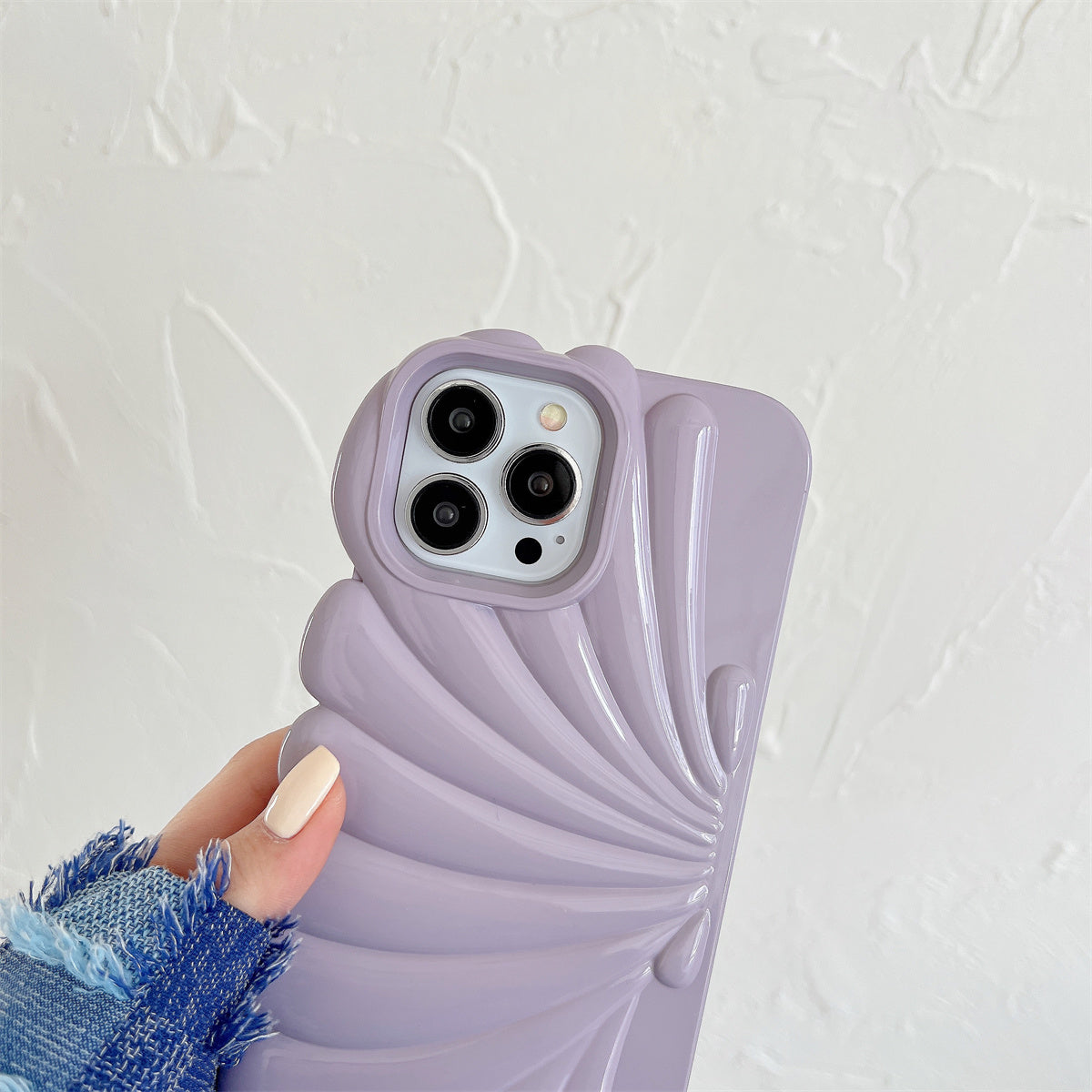 Pro iPhone 13 Pro Max 6,7palcový lesklý povrch měkký TPU kryt telefonu pouzdro na telefon ve tvaru mušle Pro iPhone 13 Pro Max 6,7palcový lesklý povrch měkký TPU kryt telefonu pouzdro na telefon ve tvaru mušle